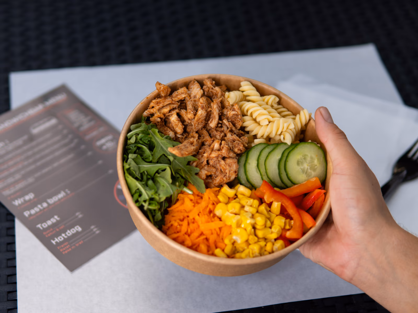 Frisk salat fra Future Gaming sandwichbar