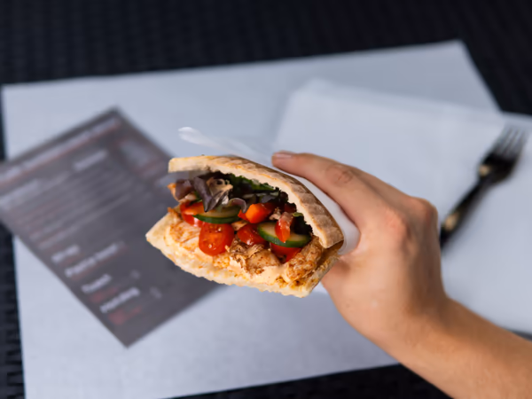 Frisklavet sandwich fra Future Gaming sandwichbar